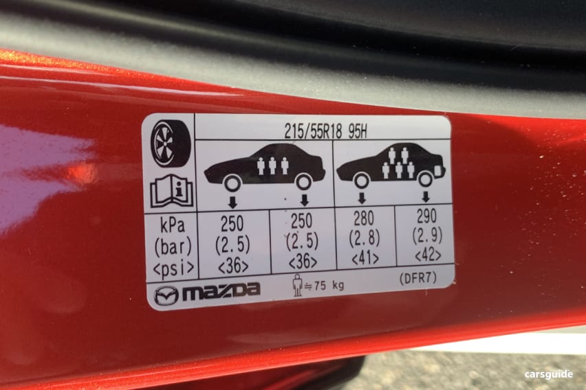 Tyre pressure for mazda 3 best sale